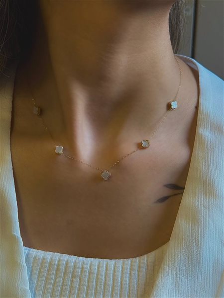 گردنبند طلا ون کلیف سبک کدNC1879