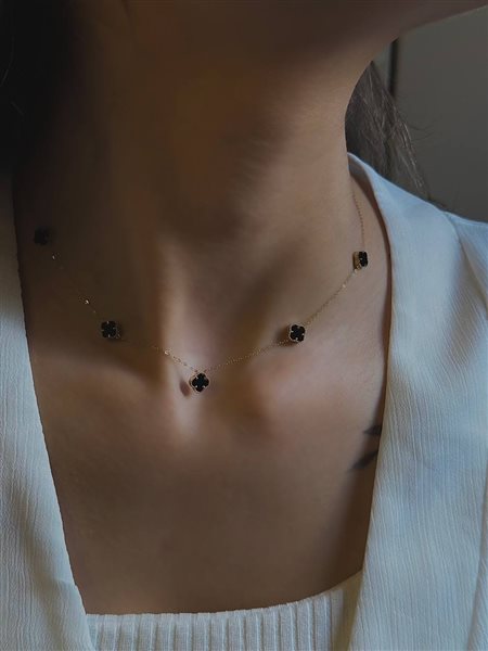 گردنبند طلا ون کلیف سبک کدNC1884