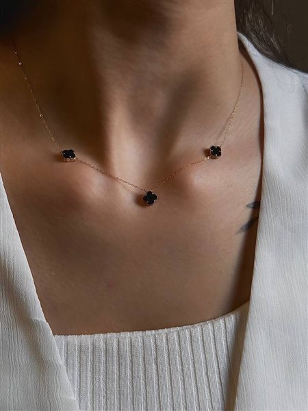 گردنبند طلا ون کلیف سبک کدNC1885