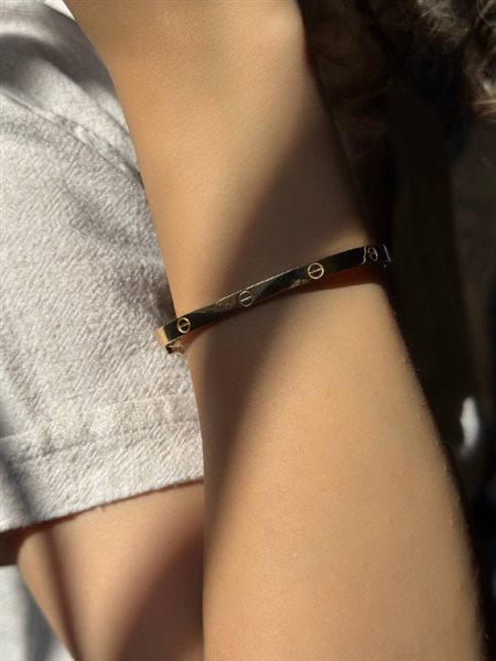 بنگل طلا کارتیه کدBA334