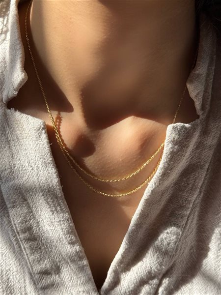 گردنبند طلا طنابی کدNC1894