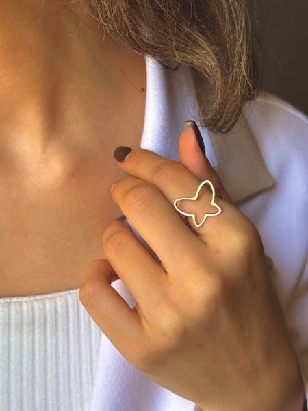 انگشتر طلا پروانه کدR2247