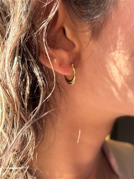 گوشواره طلا حلقه ای کدE1741