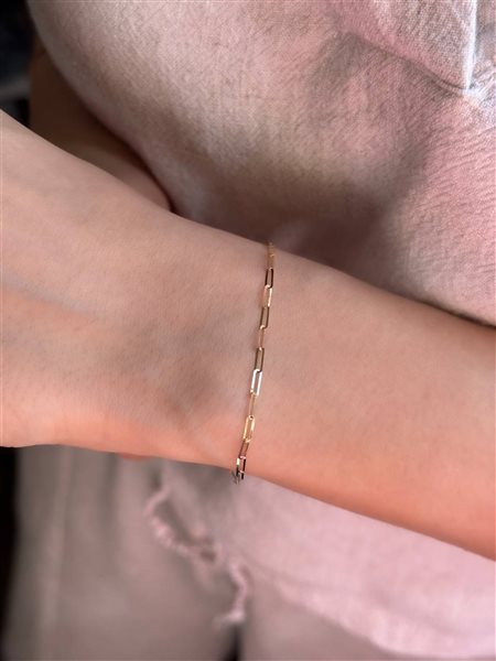 دستبند طلا پیپرلینک متوسط کدBR2067