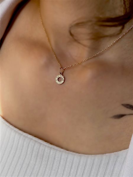 مینی پلاک طلا بولگاری کدN3340