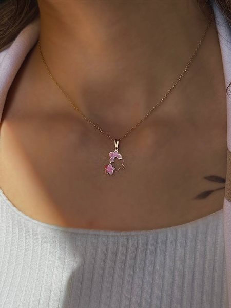 پلاک طلا گل کدN3363