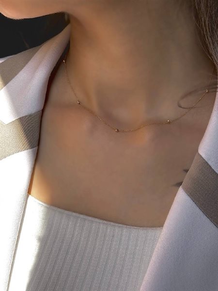 گردنبند طلا البرنادو سبک کدNC1897