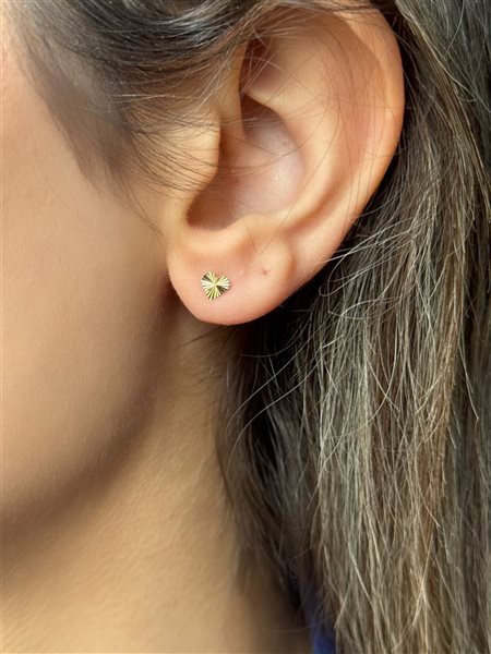 گوشواره طلا قلب کدE1750