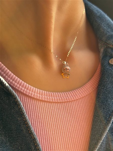 پلاک طلا لبوبو کدN3377