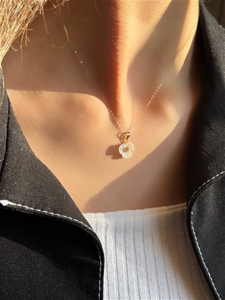 پلاک طلا گل کدN3384