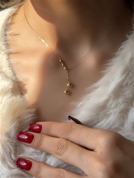 گردنبند طلا قلب کدNC1899