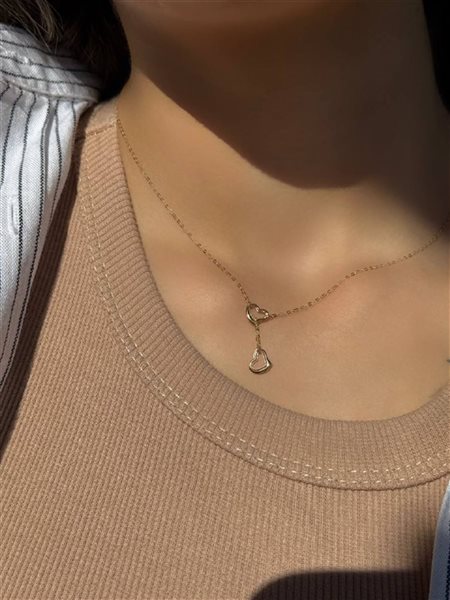 گردنبند طلا قلب کدNC1902