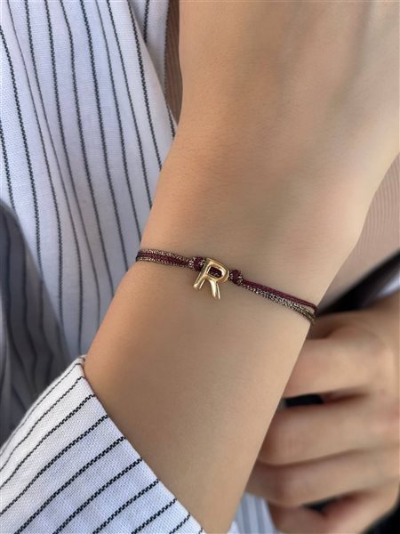 دستبند طلا R کدBRS939