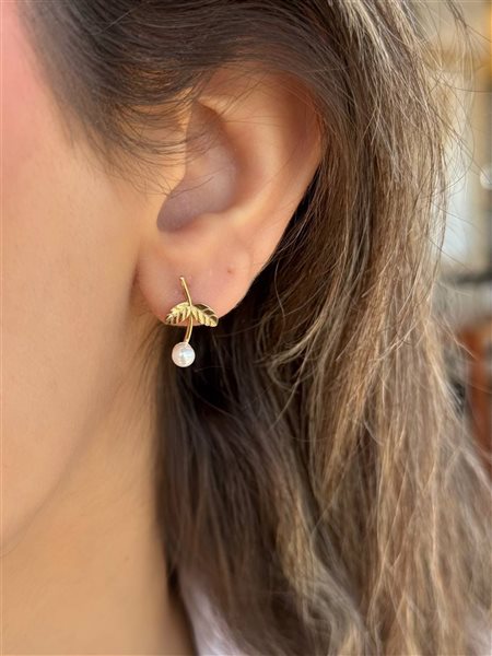 گوشواره طلا گل کدE1757