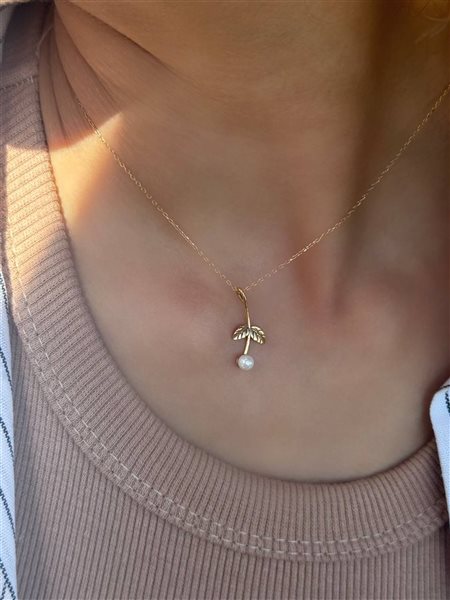 گردنبند طلا گل کدNC1907