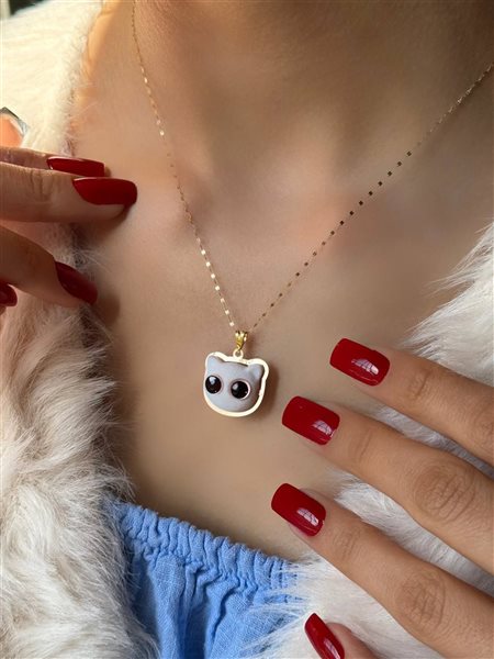 پلاک طلا گربه کدN3398