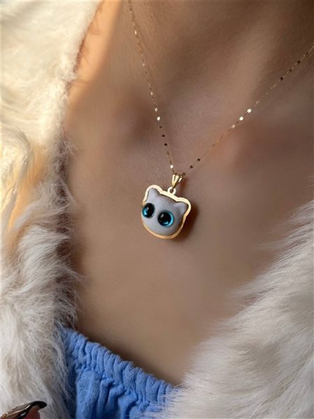 پلاک طلا گربه کدN3399