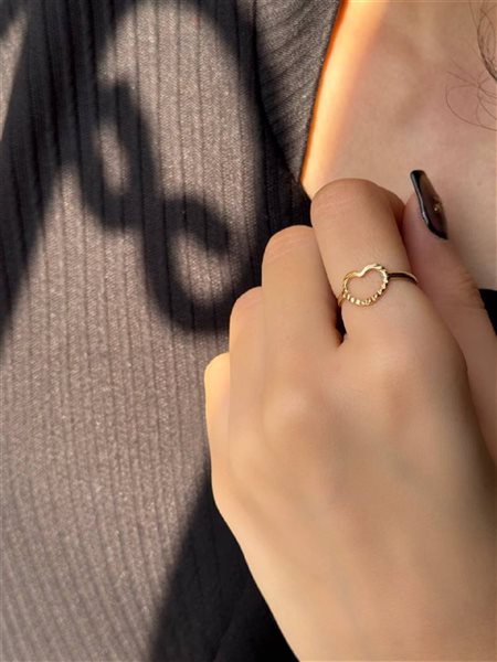 انگشتر طلا قلب کدR2269