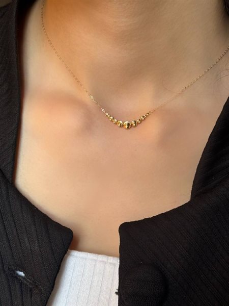 گردنبند طلا گوی کدNC1921