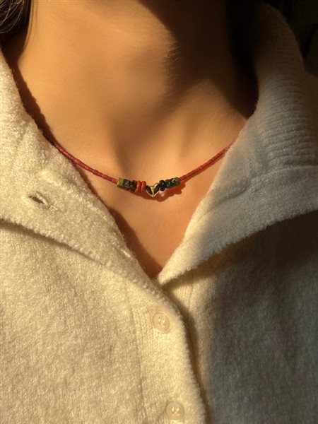 گردنبند طلا قلب کدNS250