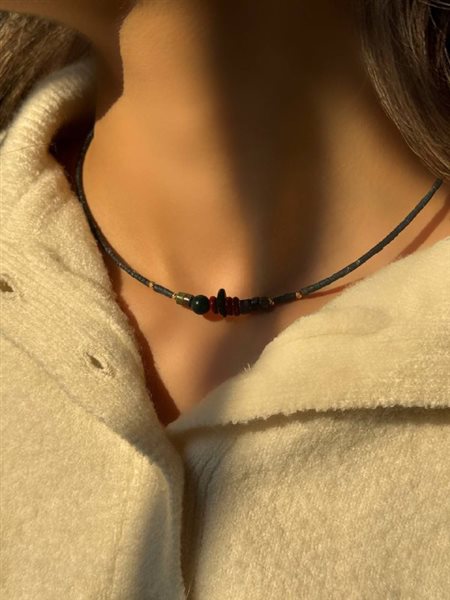 گردنبند طلا گوی کدNS251