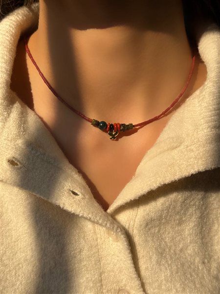 گردنبند طلا پروانه کدNS252