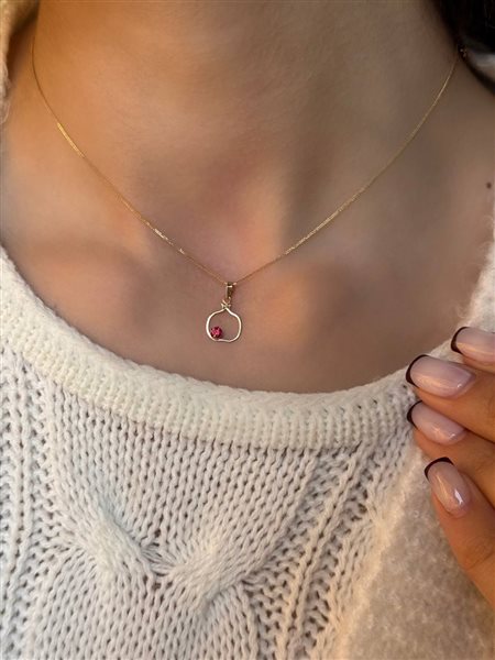 پلاک طلا انار کدN3440