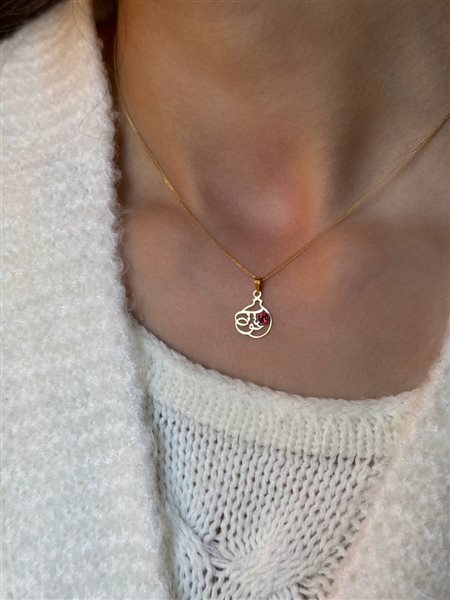 پلاک طلا انار کدN3444