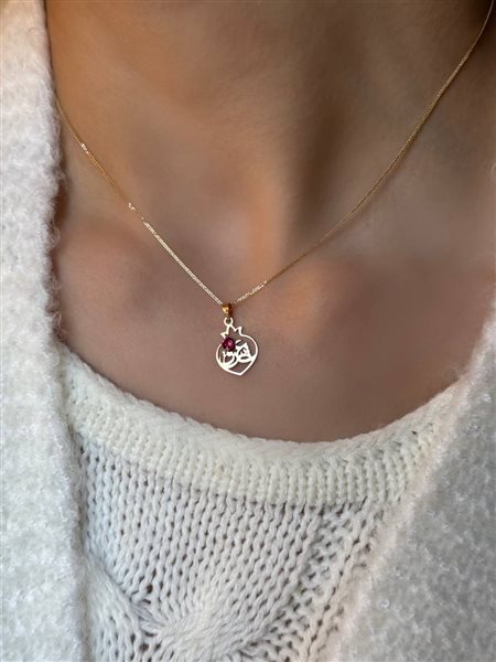 پلاک طلا انار کدN3445