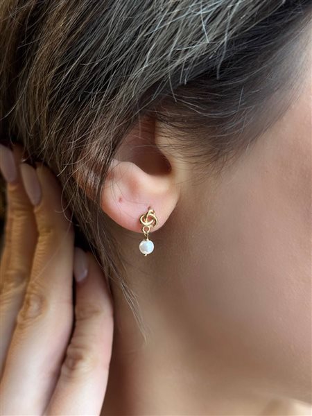 گوشواره طلا گره کدE1766