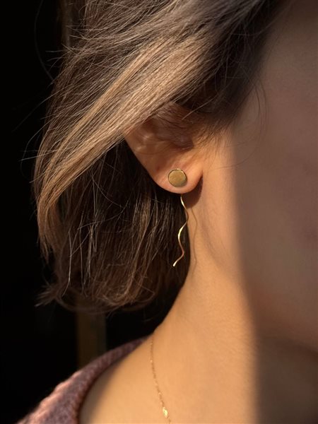 گوشواره طلا دایره کدE1772