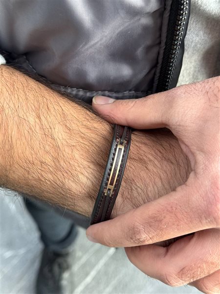 دستبند طلا مستطیل کدBRL733