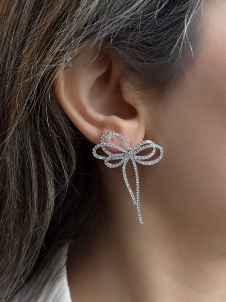 گوشواره طلا پاپیون کدE1775