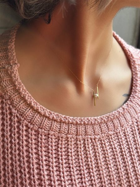 گردنبند طلا مروارید کدNC1929