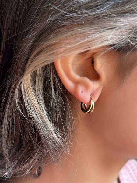 گوشواره طلا حلقه ای کدE1778