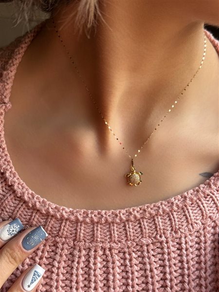 پلاک طلا لاکپشت کدN3477