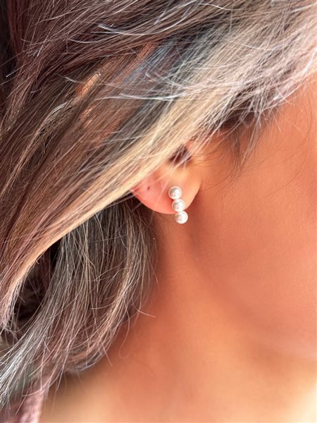 گوشواره طلا مروارید کدE1781