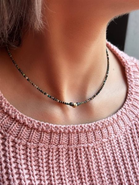 گردنبند طلا گوی کدNS261