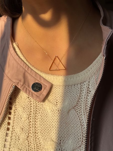 گردنبند طلا مثلث کدNC1942