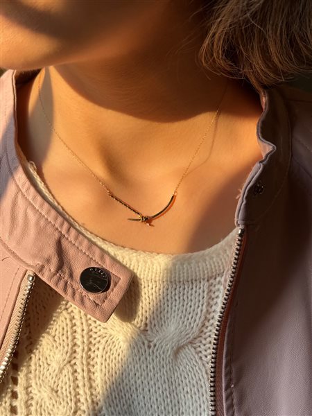 گردنبند طلا خط کدNC1947