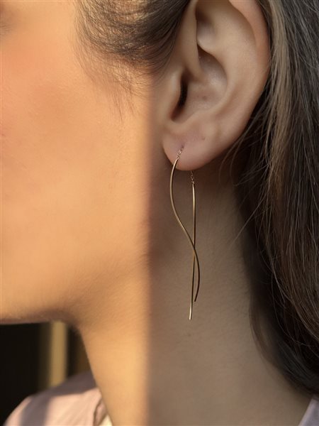 گوشواره طلا اسپیرال کدE1788