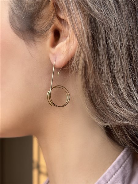 گوشواره طلا اسپیرال کدE1792