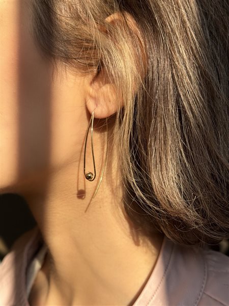 گوشواره طلا هندسی کدE1795