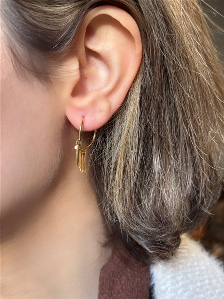 گوشواره طلا خط کدE1802