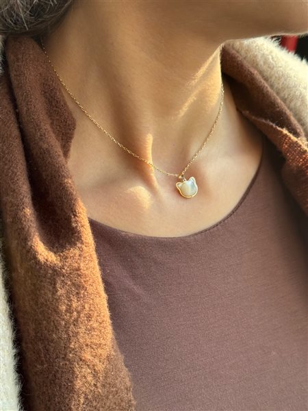 پلاک طلا گربه کدN3489