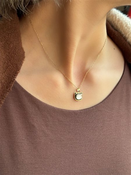 پلاک طلا گربه کدN3490