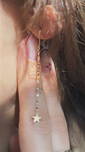 گوشواره طلا ستاره کدE1830