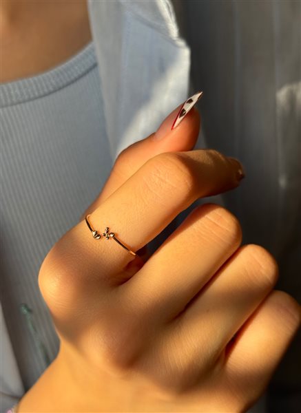 انگشتر طلا پروانه کدR2465