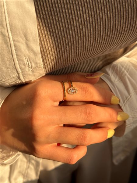 انگشتر طلا تک نگین کدR2516