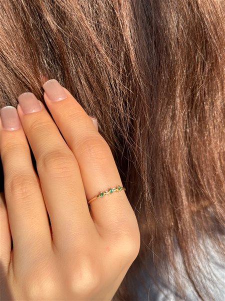 انگشتر طلا نگین دار کدR2578